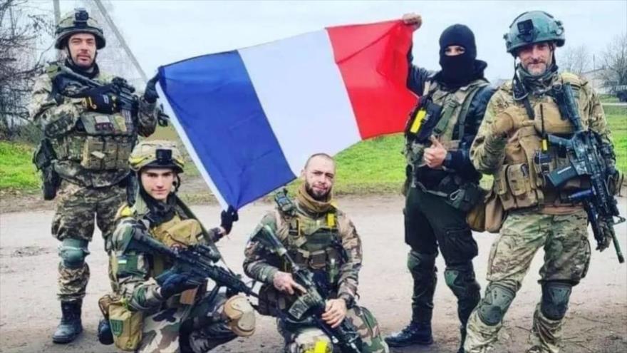 Mercenarios franceses en Ucrania. (Foto: Sputnik)