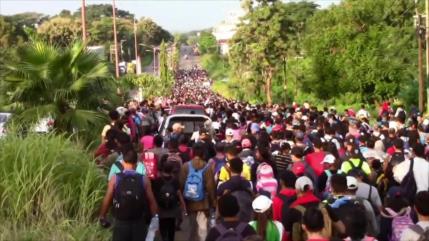 Migrantes continúan ruta hacia la Frontera Sur de Estados Unidos