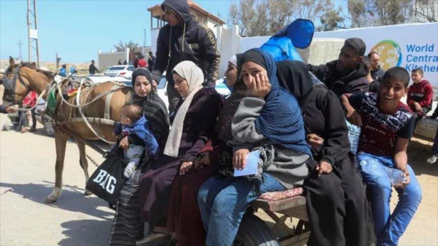 Mujeres palestinas en la Franja de Gaza.