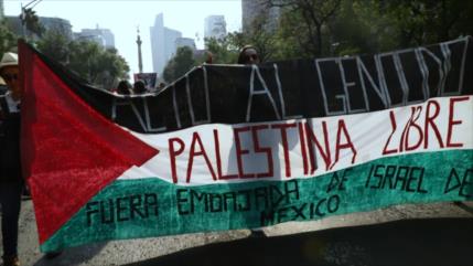 Mexicanos denuncian genocidio en Gaza en Día de la Tierra Palestina