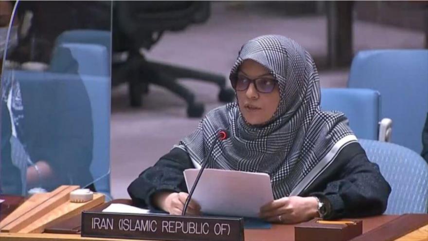 La embajadora y representante adjunta iraní ante la ONU, Zahra Ershadi.