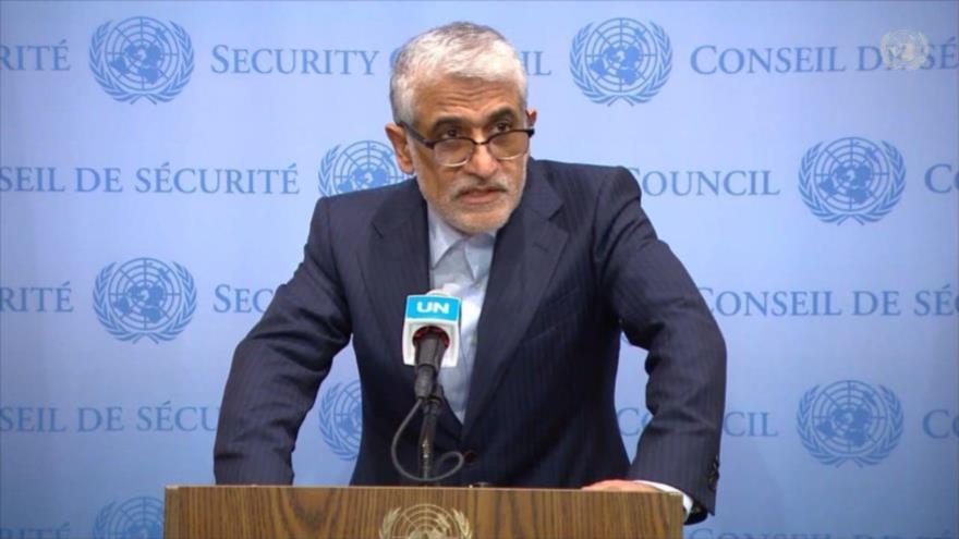 El representante permanente de Irán ante la Organización de las Naciones Unidas (ONU), Amir Said Iravani.
