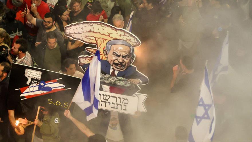 100 000 israelíes exigen renuncia de Netanyahu y tregua en Gaza | HISPANTV