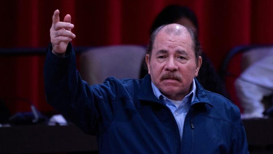 El presidente de Nicaragua, Daniel Ortega, pronuncia un discurso durante una sesión extraordinaria de ALBA-TCP en La Habana, Cuba, 14 de diciembre de 2022. (Foto: Reuters)