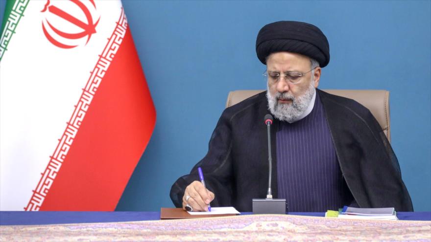 El presidente de Irán, Seyed Ebrahim Raisi, en un acto en Teherán, 8 de abril de 2024. (Foto: president.ir)