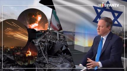 ¿Cómo se retorció Cameron tras ser preguntado sobre el terrorismo israelí contra Irán?