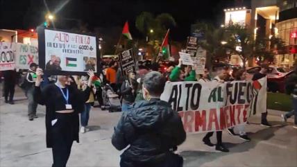 Uruguayos piden fin de genocidio israelí y libertad de palestinos