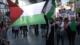 Solidaridad en la Plaza de Mayo de Argentina por la causa palestina