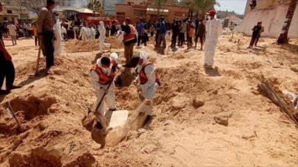 Macabro hallazgo: 150 cadáveres en fosa común en Jan Yunis