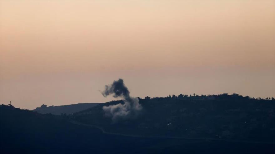 Un cuartel general del ejército israelí, blanco de un ataque aéreo de la Resistencia libanesa en el norte de los territorios ocupados. (Foto: AFP)