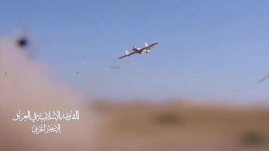 Dron lanzado por la Resistencia iraquí durante una operación.