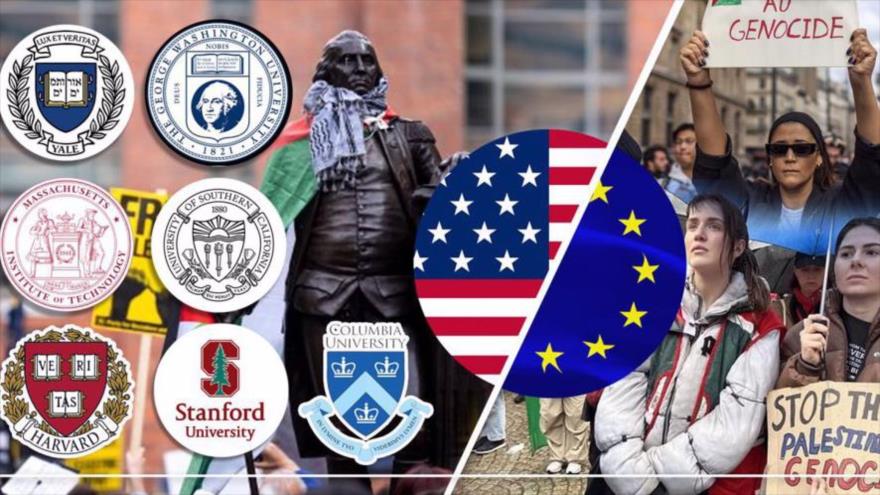 Manifestaciones estudiantiles propalestinas se expanden a universidades de EEUU y Europa | HISPANTV