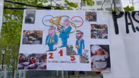 Manifestantes franceses piden boicot de Israel en juegos olímpicos
