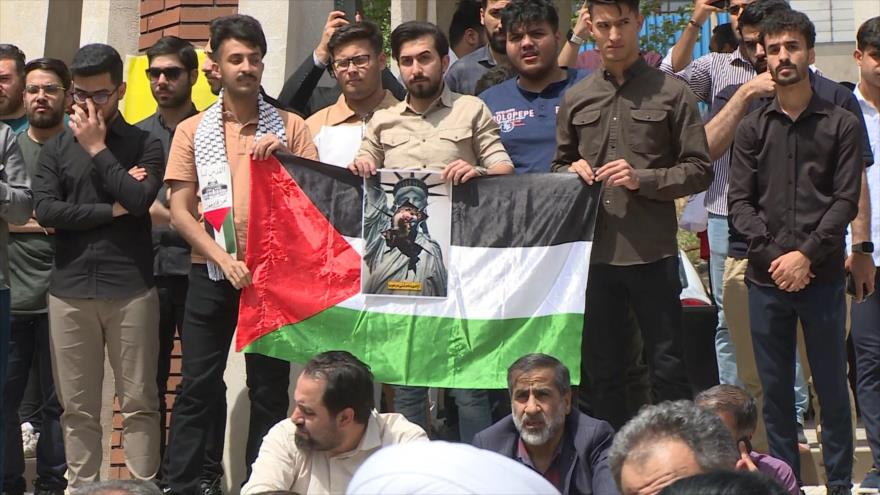 Estudiantes de la Universidad de Ciencias Médicas de Irán apoyan a Gaza