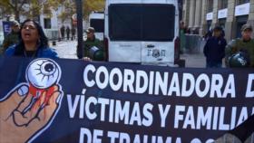 Chilenos repudian apoyo gubernamental a carabinero investigado por violación de DDHH