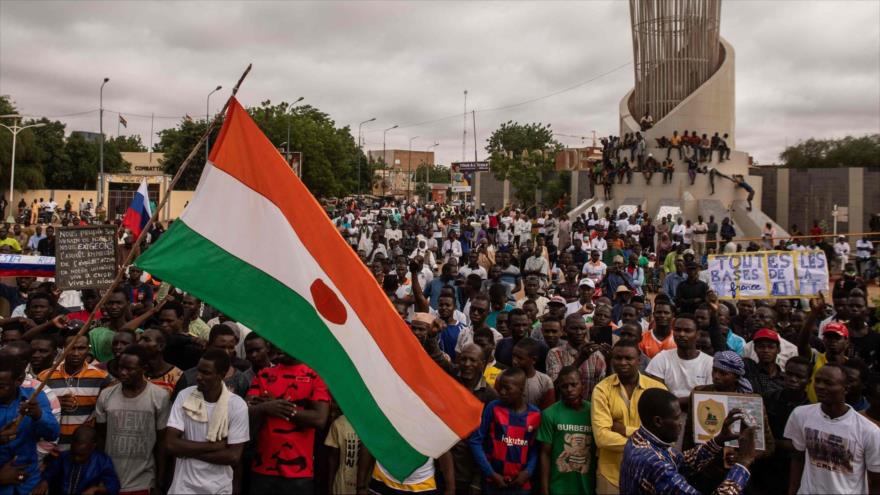 Una manifestación en apoyo al golpe de Estado en Níger. (Foto: AFP)