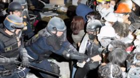 Amnistía censura represión policial de protestas propalestinas en EEUU