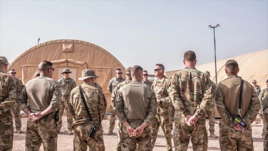 Tropas estadounidenses en una base en Níger, 3 de junio de 2022.