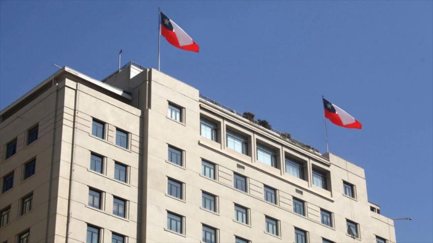 El edificio José Miguel Carrera, sede del Ministerio de Relaciones Exteriores de Chile, Santiago de Chile. 
