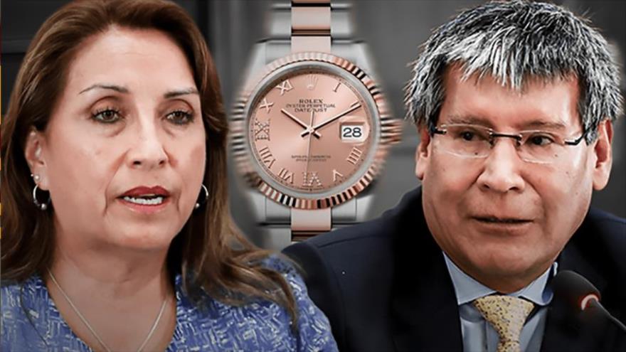 Dina Boluarte y Oscorima brindan diferentes versiones en caso Rolexgate