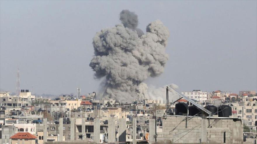 Ataque militar israelí contra la ciudad de Rafah, en el sur de Gaza,6 de mayo de 2024.