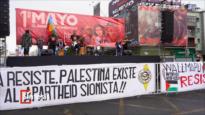 Latinoamericanos apoyan a Gaza en primero de Mayo | Síntesis