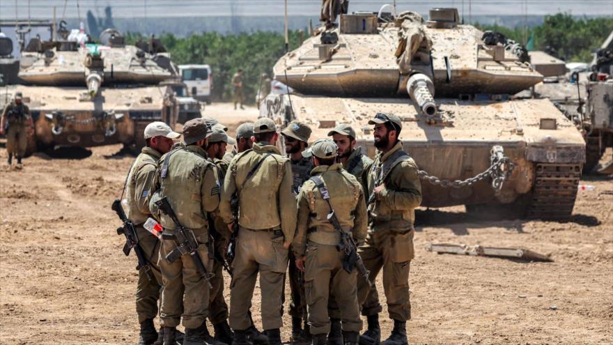 Soldados del ejército israelí cerca de la frontera con la Franja de Gaza, 9 de mayo de 2024. (Foto: AFP)