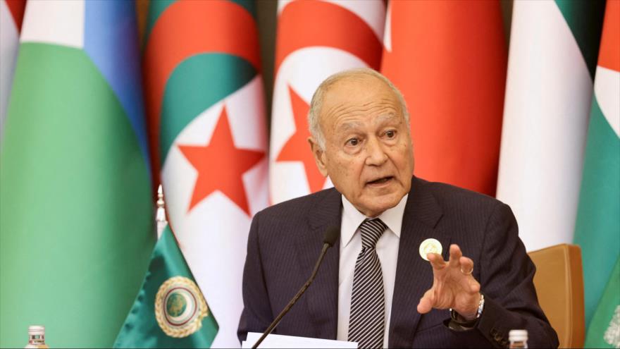 El secretario general de la Liga Árabe, Ahmed Aboul Gheit, en Riad, Arabia SAudí, 9 de diciembre de 2022. (Foto: REUTERS)