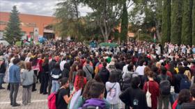 Universitarios españoles pasan del campus a las calles en apoyo a Gaza