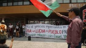 Estudiantes de la UNAM insisten en cortar lazos con Israel