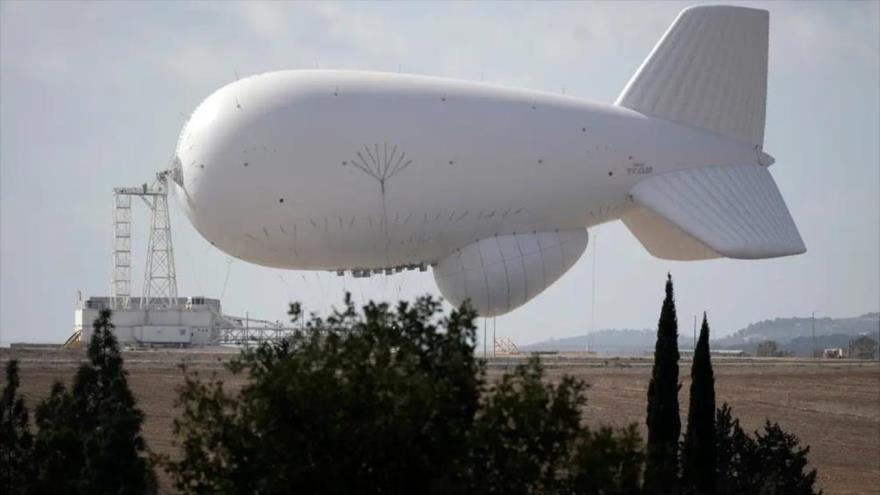 El globo espía de observación avanzada de la fuerza aérea israelí, denominado “Tal Shamayim”.