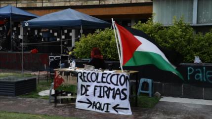 Estudiantes mexicanos insisten en boicot y sanciones contra Israel