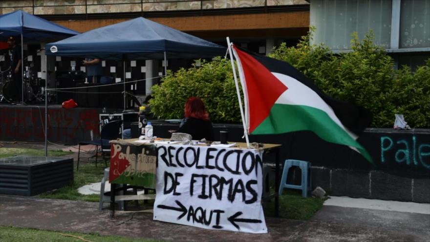 Estudiantes mexicanos insisten en boicot y sanciones contra Israel