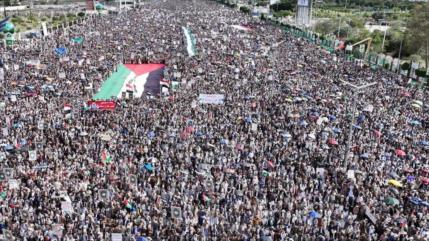 Millones de yemeníes inundan la capital en otra marcha en apoyo a Gaza