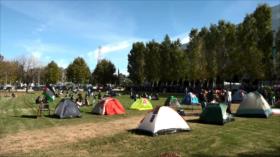 La Plata, primer campamento por Palestina en Argentina