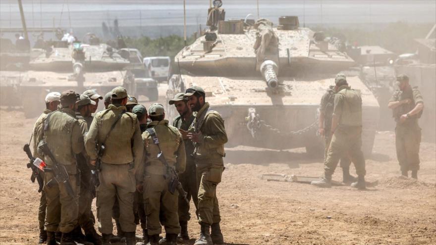 Soldados israelíes en Gaza.