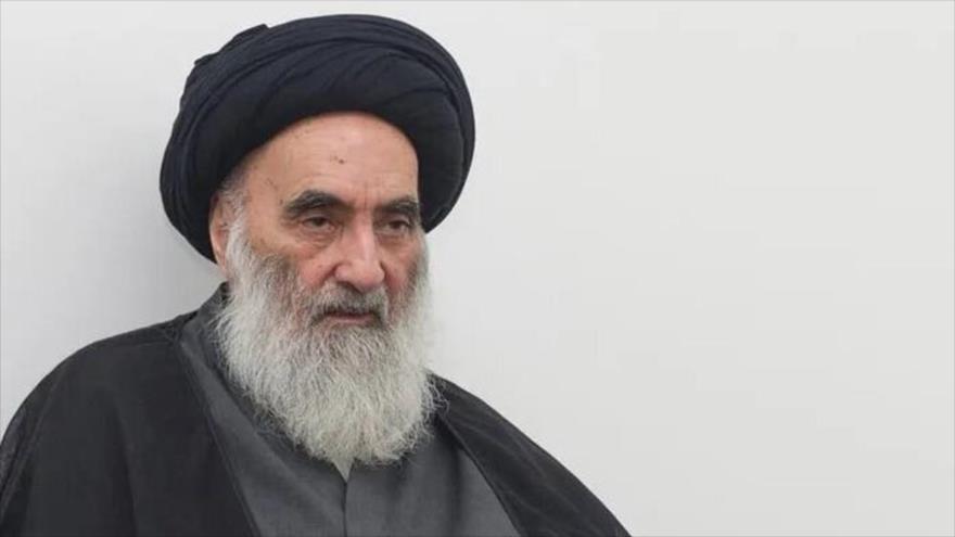 El máximo clérigo chií de Irak, el gran ayatolá Seyed Ali Sistani.