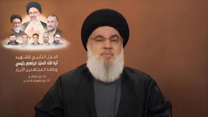 Nasralá: Presidente mártir iraní tenía gran fe en la causa palestina