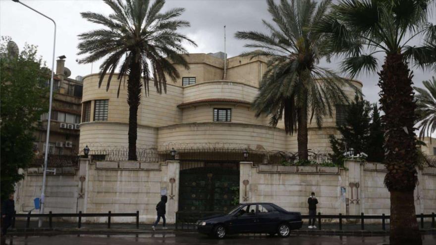 Edificio de la embajada de Arabia SAudí en Damasco, Siria.