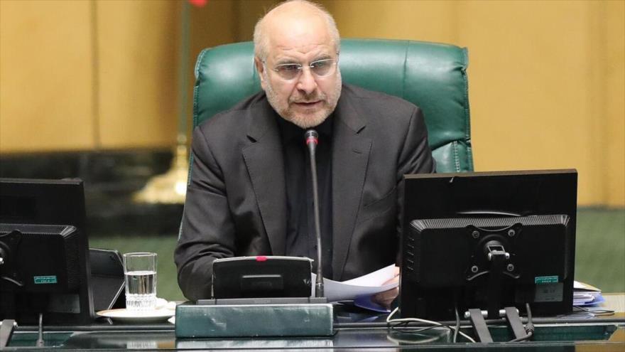 Mohamad Baqer Qalibaf elegido presidente del Parlamento, mayo de 2024.