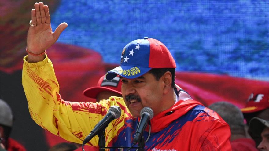 El gobierno del presidente de Venezuela, Nicolás Maduro, mostrado aquí en un mitin de la semana pasada, ha fijado las elecciones para julio.