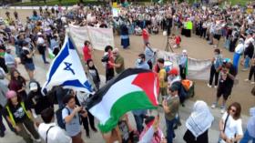 Marchan ante la Casa Blanca contra atrocidades israelíes en Rafah
