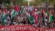 Miles de españoles marchan en apoyo a Palestina ante la sede de la CE