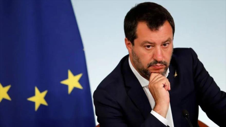 El vicepresidente del Gobierno italiano y líder de la ultraderechista Liga, Matteo Salvini.