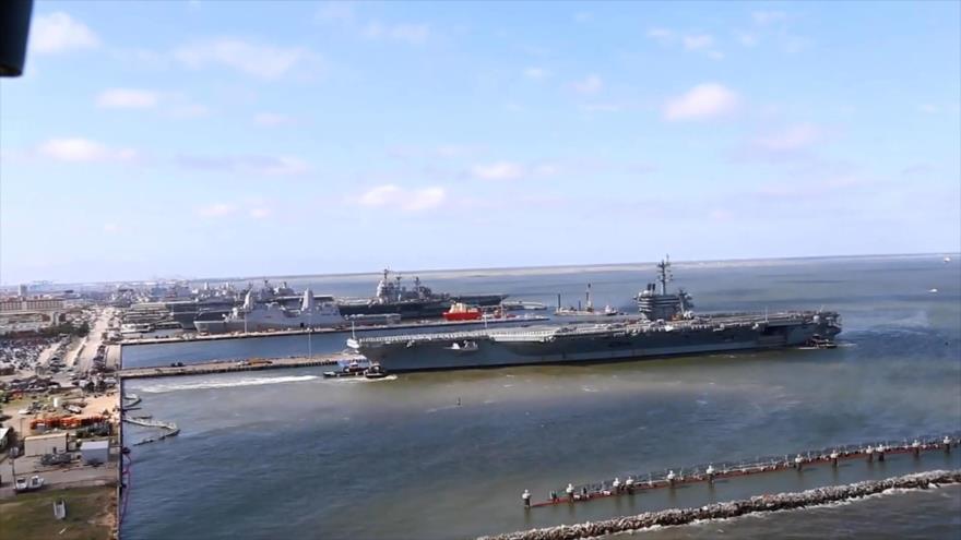 Jefa del Comando Sur pasea su portaaviones nuclear por los mares del sur