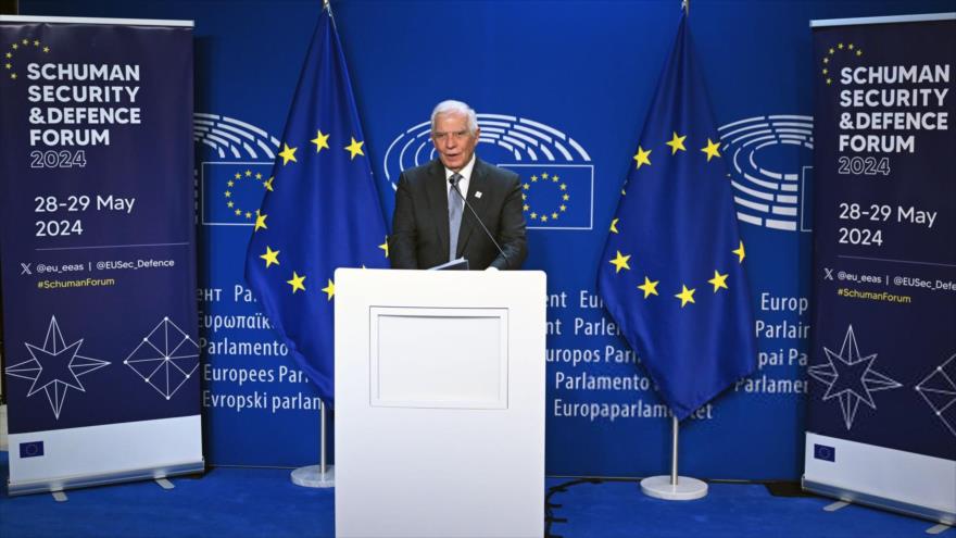 El alto representante para Asuntos Exteriores y Política de Seguridad de la UE, Josep Borrell, en Bruselas (Bélgica), 29 de mayo de 2024.