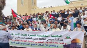 Vídeo: Marroquíes se levantan en 56 ciudades en apoyo de Gaza