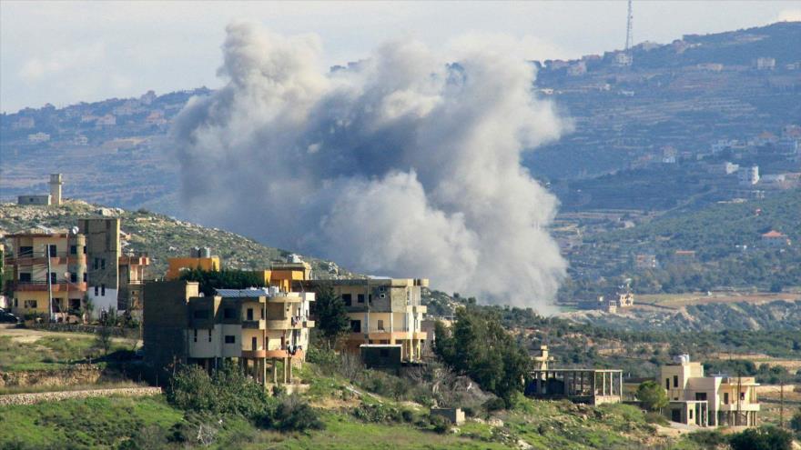 Israel ataca El Líbano con fósforo blanco, 5 de febrero de 2024.