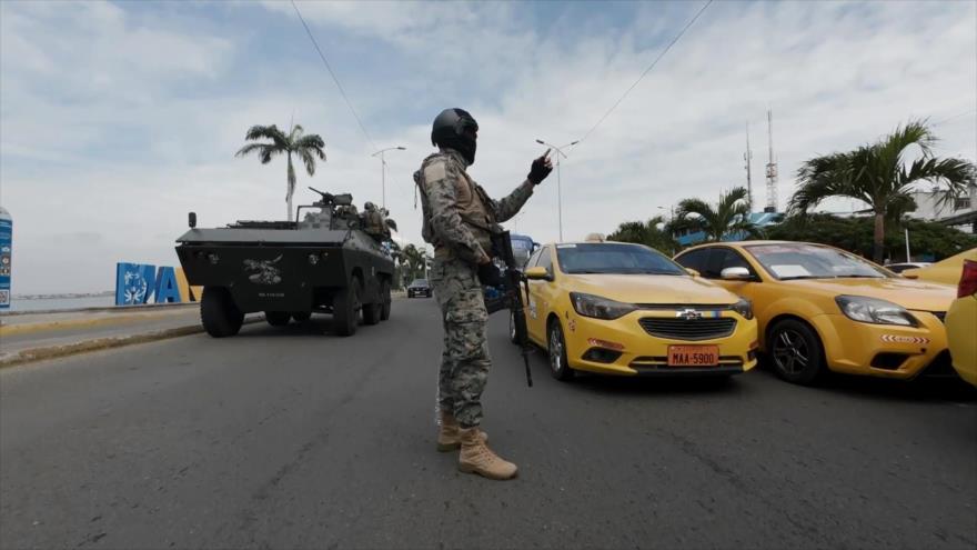 Militares blindan ciudad ecuatoriana de Manta por inseguridad