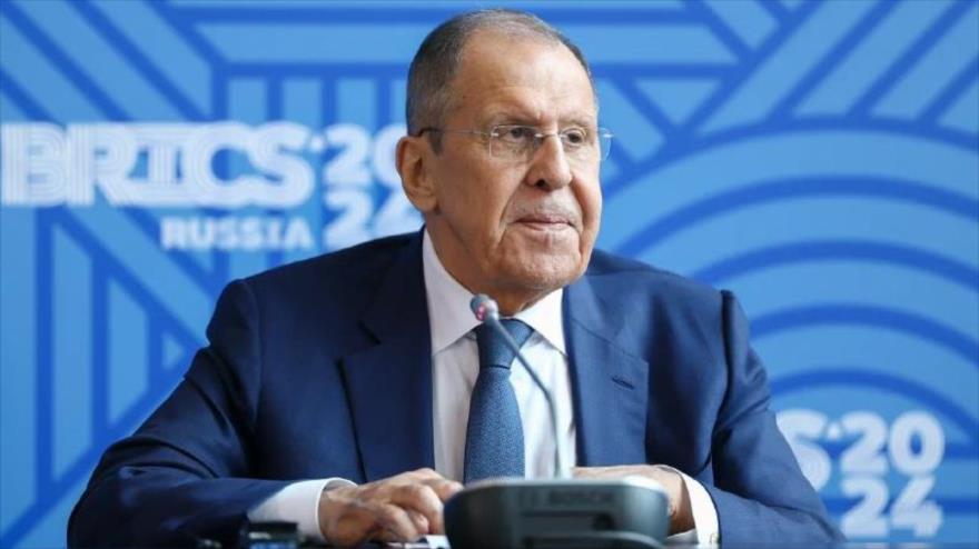 Conferencia de prensa del canciller ruso, Serguéi Lavrov, tras reunión de cancilleres de BRICS en ciudad rusa de Nizhni Nóvgorod, 11 de junio de 2024.